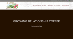 Desktop Screenshot of daterracoffee.com.br