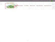 Tablet Screenshot of daterracoffee.com.br
